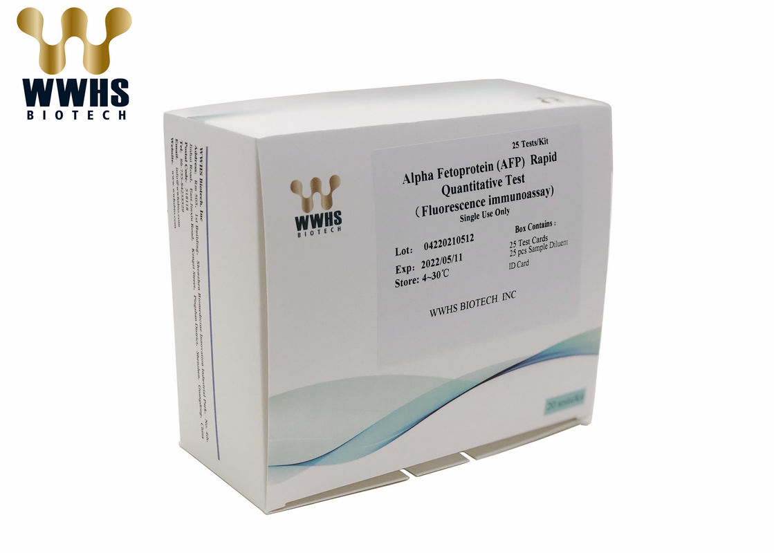 ชุดทดสอบ Alpha Fetoprotein อย่างรวดเร็วขั้นตอนเดียว การหาปริมาณ AFP ในเลือดครบส่วนของมนุษย์ พลาสม่า และซีรัม
