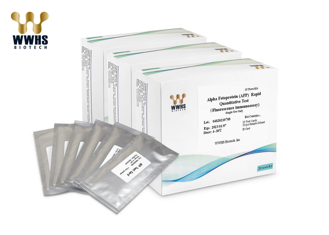 ชุดทดสอบ Alpha Fetoprotein อย่างรวดเร็วขั้นตอนเดียว การหาปริมาณ AFP ในเลือดครบส่วนของมนุษย์ พลาสม่า และซีรัม